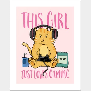 This Girl just Loves Gaming Posters and Art